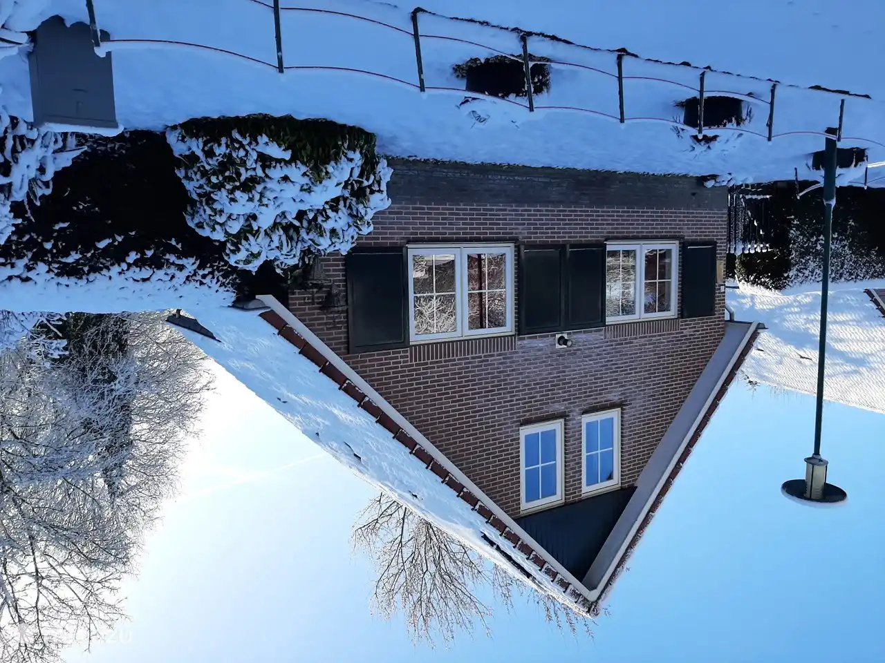 Auch im Winter ein schönes Haus und eine schöne Umgebung.