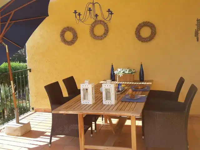 Casa Colina en España, Costa Blanca, La Nucía - casa vacacional Preciosa terraza cubierta con sol de mañana!