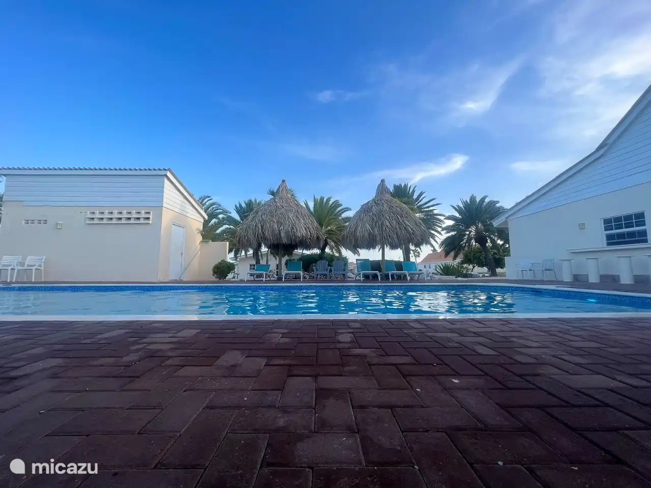 lekker in de schaduw onder de Palapa