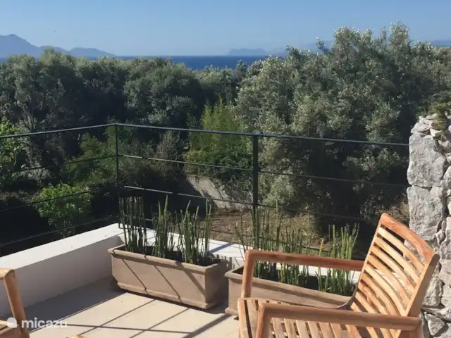Villa Míticas en Grecia, Gracia Central, Pogonia - villa Sala de estar con terraza