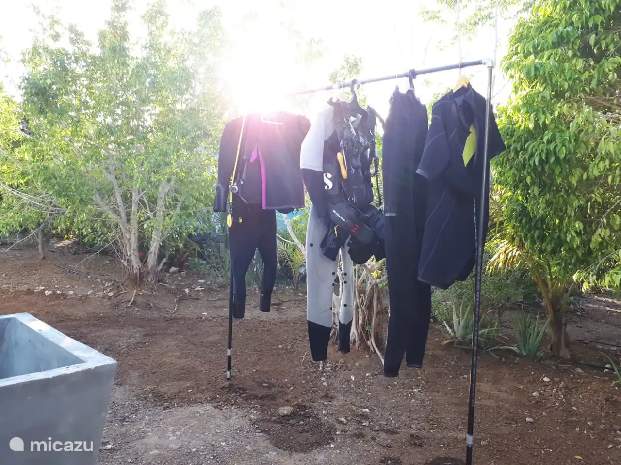 Trockenstange für Tauchzubehör