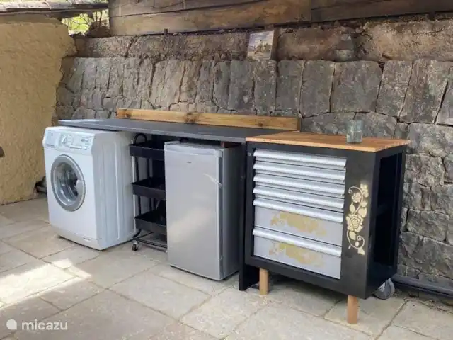 Marlin en masa en Francia, Var, Cotignac - casa vacacional Cocina exterior