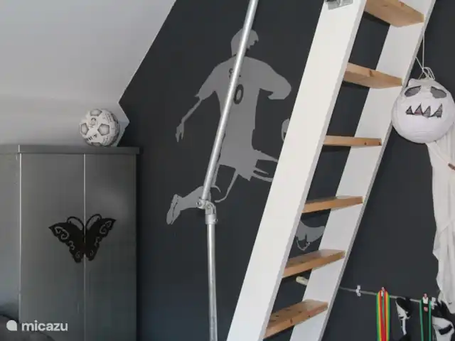 Location de Vacances Pays-Bas, Hollande du Nord, Alkmaar, villa - salon plage maison Chambre d'enfant 2 avec mezzanine (lit compris) et lit en bas