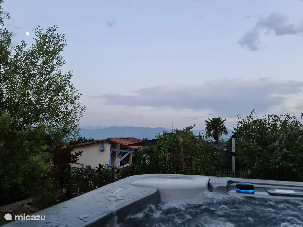 Blick aus dem Whirlpool