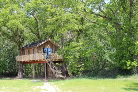 Vakantiehuis Frankrijk, Allier – blokhut / lodge Boomhuis Ransuil Vakantiehuis Frankrijk, Allier – blokhut / lodge Boomhuis Ransuil
