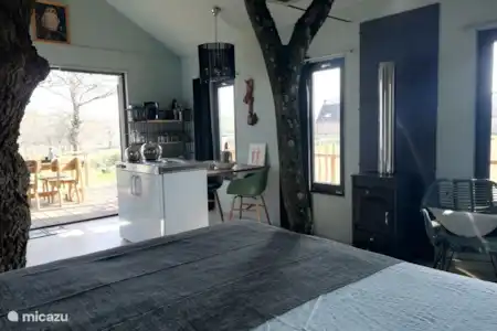Vakantiehuis Frankrijk, Allier – blokhut / lodge Boomhuis Ransuil Interieur Boomhuis Ransuil