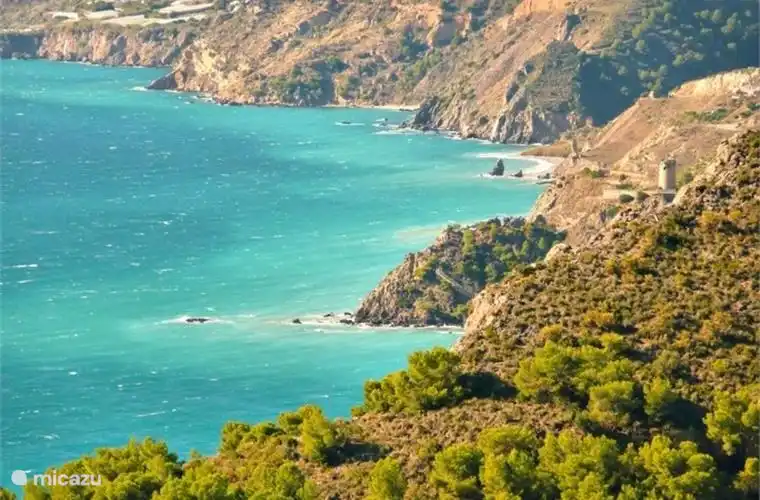 Die Küste in der Nähe der Villa