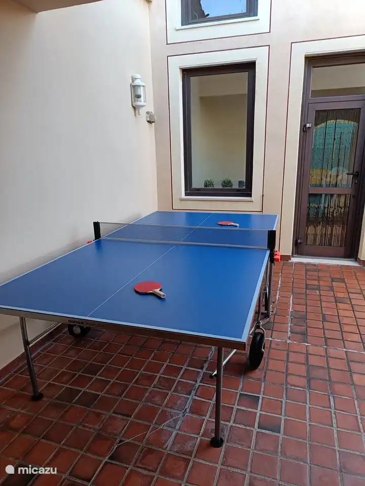 Tischtennis auf der Dachterrasse