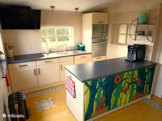 casa vacacional en Países Bajos, Barbante Septentrional, Kaatsheuvel – El mochuelo de Ketse Una cocina muy amplia y completa que incluye lavavajillas, horno, cajón-nevera, congelador, microondas, cafetera espresso y placa de inducción.