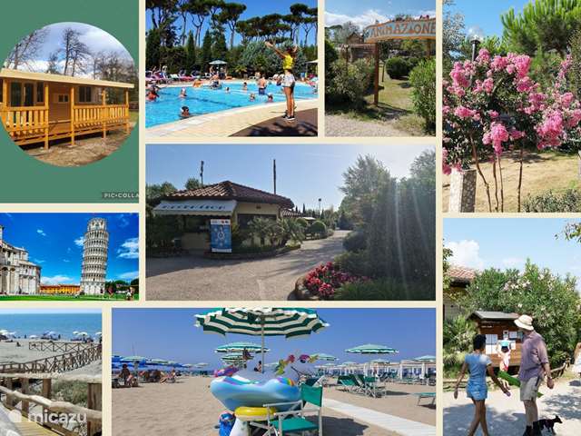 Maison de Vacances Italie, Toscane, Viareggio - chalet Chalet de camping en bord de mer en Toscane G1