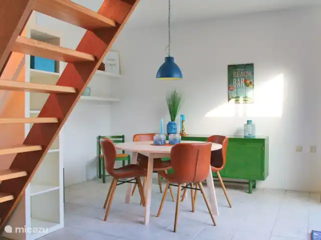 Korre 8 | Pays-Bas, Hollande du Nord, Callantsoog - maison mitoyenne Salle à manger avec portes sur le jardin