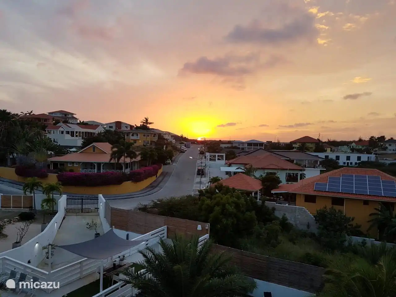 Zonsondergang vanaf het penthouse!!!