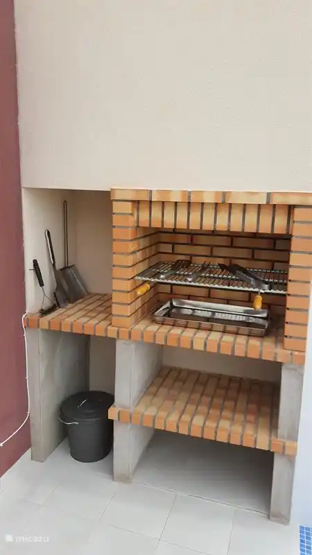 Barbacoa en el solarium.