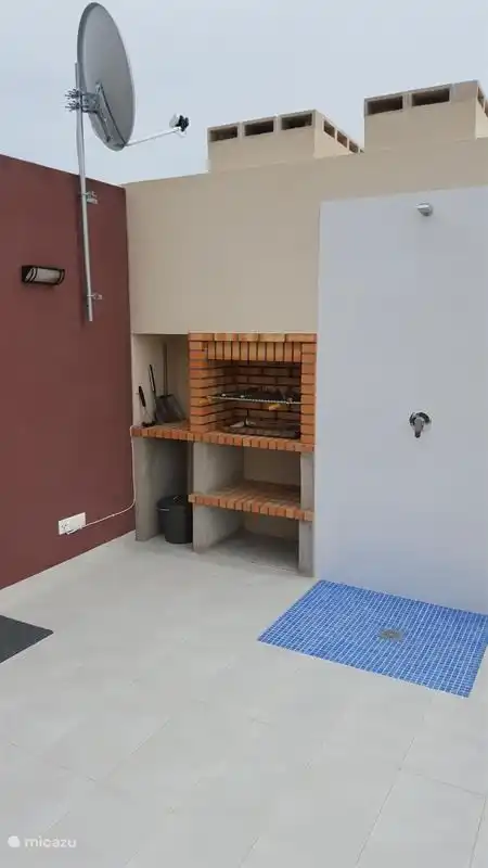 Ducha en el solarium.