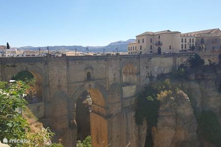 White city of Ronda built on gorge