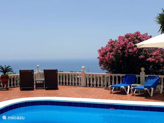 Vakantiehuis Spanje, Costa del Sol, Sayalonga - vakantiehuis Casa Mirador, zeezicht, privé, luxe