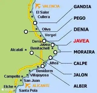 Javea: ideal erreichbar von 2 Flughäfen: Valencia & Alicante