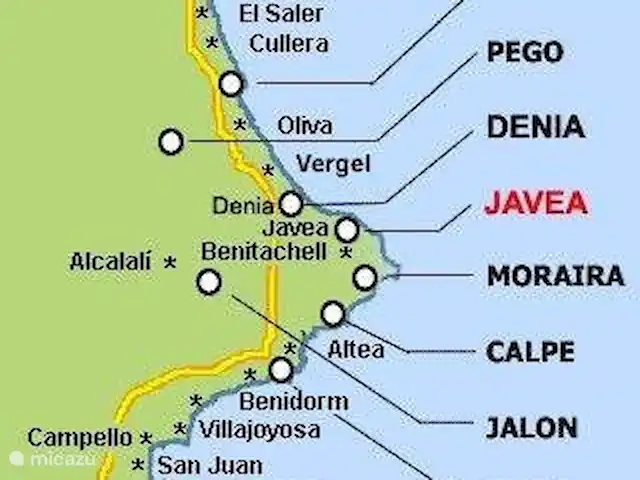 Casa Xuxu | Espagne, Costa Blanca, Jávea - maison de vacances Javea : idéal pour rejoindre depuis 2 aéroports :
Valence & Alicante