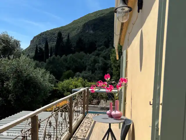 Spiti Espède | Grèce, Corfou, Agios Markos - maison de vacances balcon dans les chambres 1 et 2