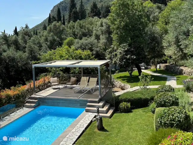 Spiti Espède | Grèce, Corfou, Agios Markos - maison de vacances Terrasse de la piscine
