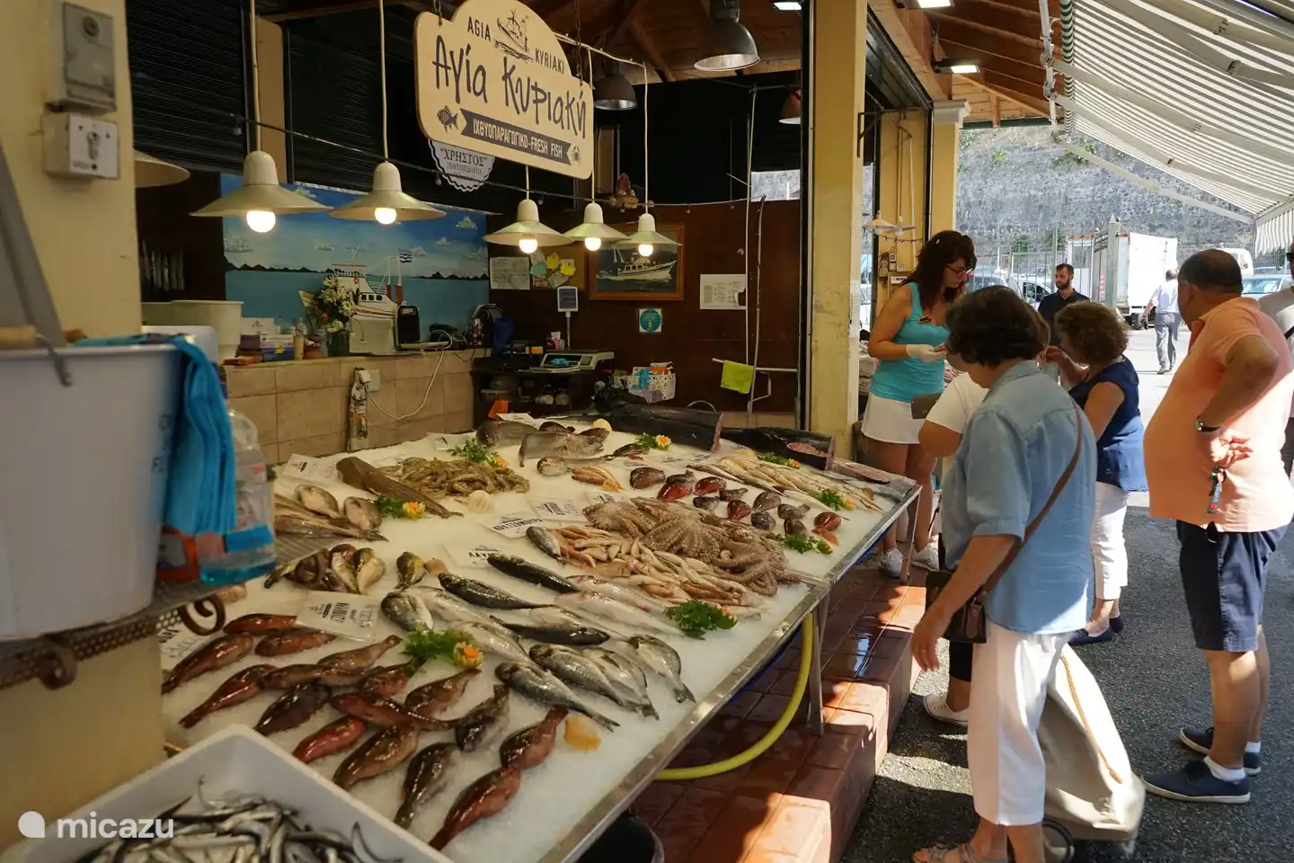 Gemüse- und Fischmarkt Stadt Kerkyra
