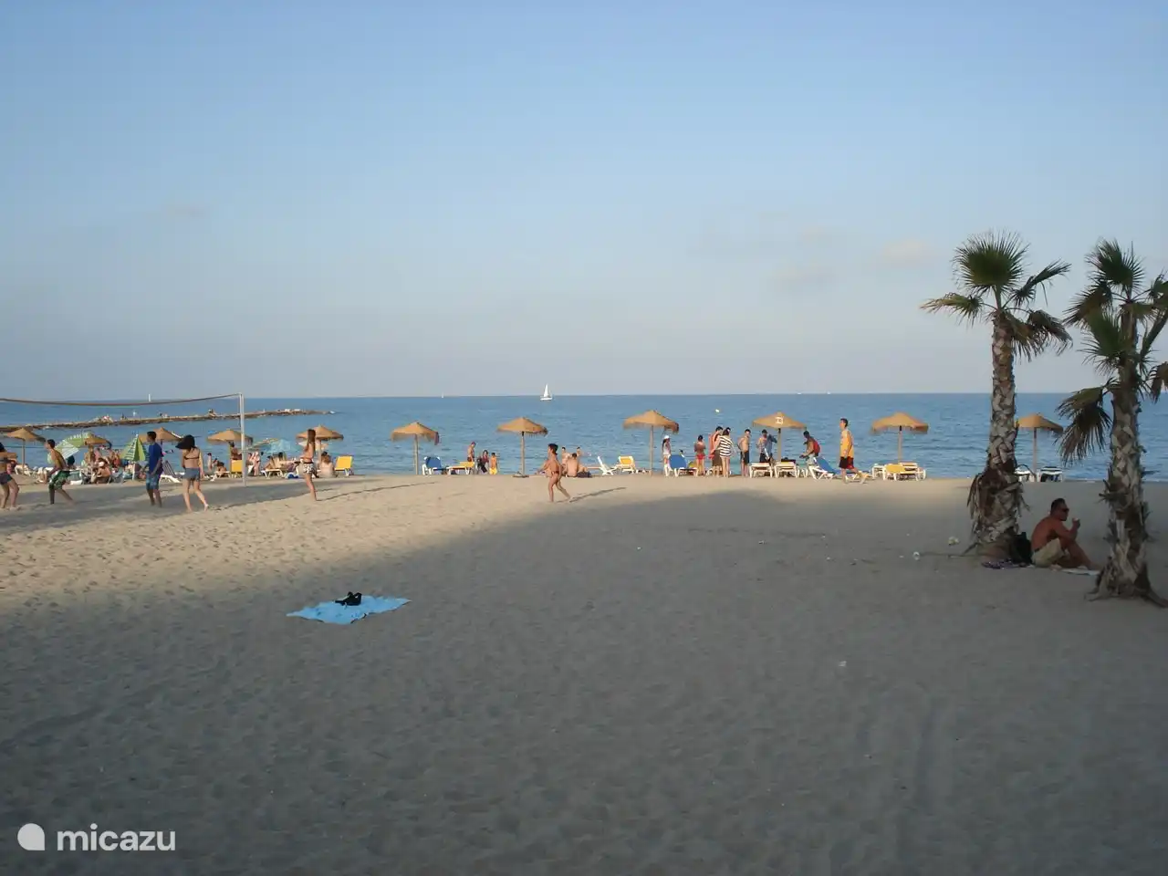 beach in front of apartment