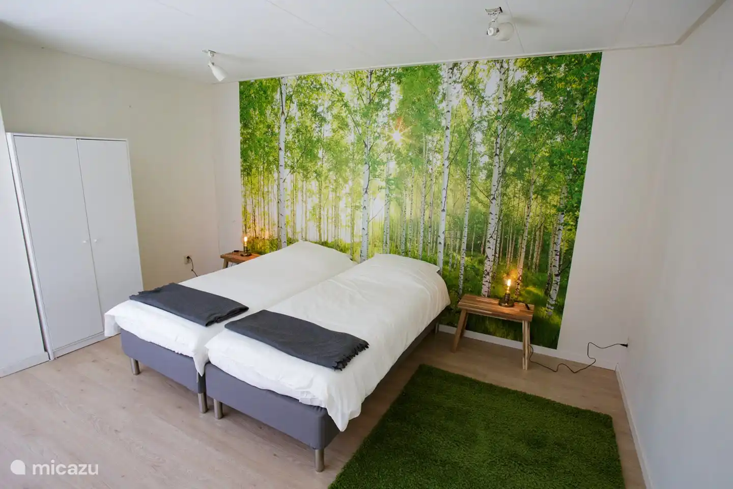 Bedroom 4 (ground floor). large room, with 3 beds