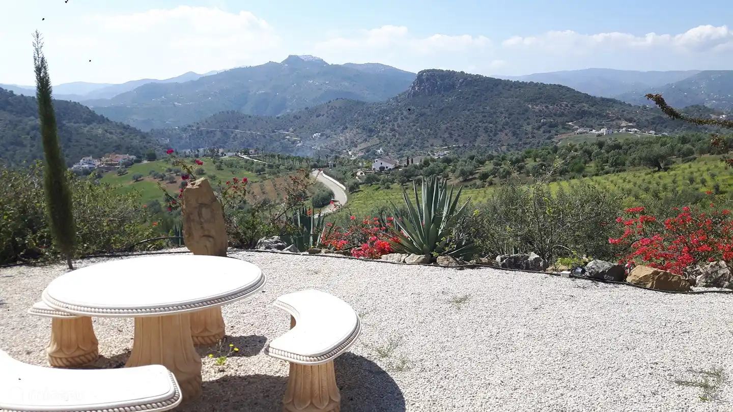 of gewoon genieten van het spectaculaire landschap met het bergdorp Comares op de top
