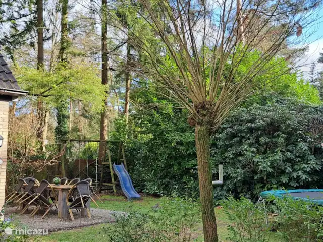 Carpe diem avec bar billard sauna | Pays-Bas, Gueldre, Lochem - bungalow balançoire, toboggan, trampoline. Plus loin dans le parc, il y a aussi la possibilité de louer des courts de tennis/bowlings