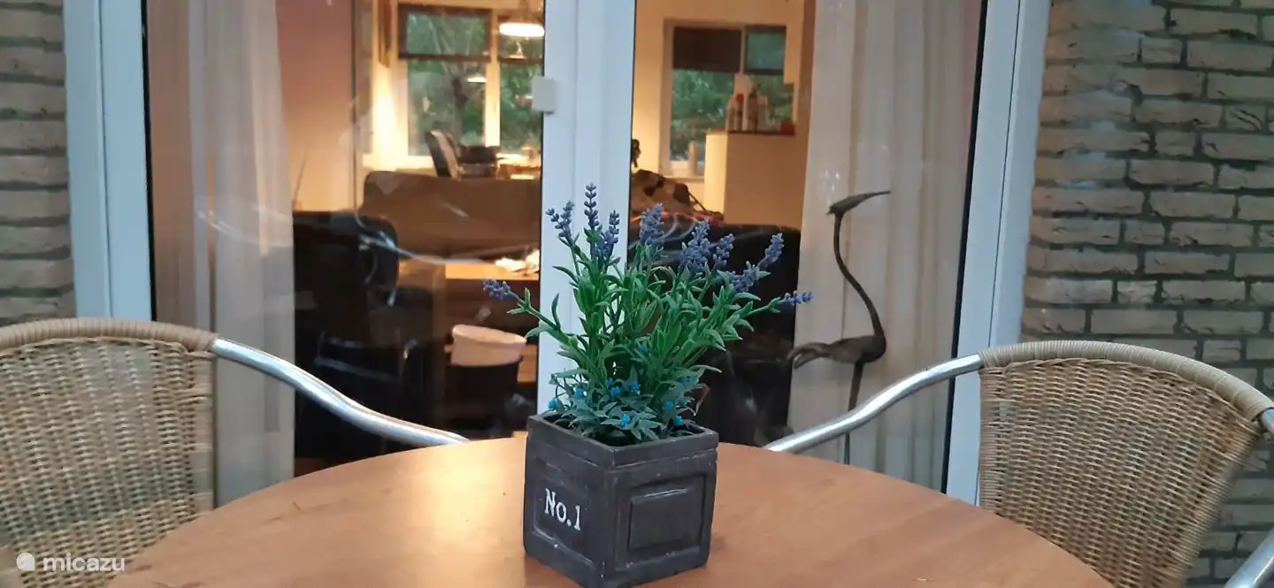 Französische Türen vom Zimmer zur Veranda