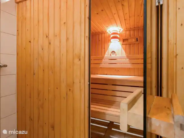 Carpe diem avec bar billard sauna | Pays-Bas, Gueldre, Lochem - bungalow sauna spacieux. Il y a aussi une option de douche supplémentaire ici