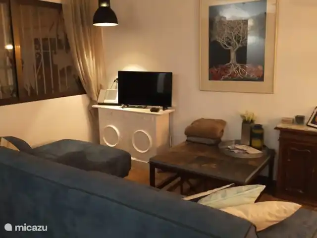 Residencia de lujo Casa Eline en Altea en España, Costa Blanca, Altea - casa vacacional sala de estar CON TV TV CANAL DE FLANDES +