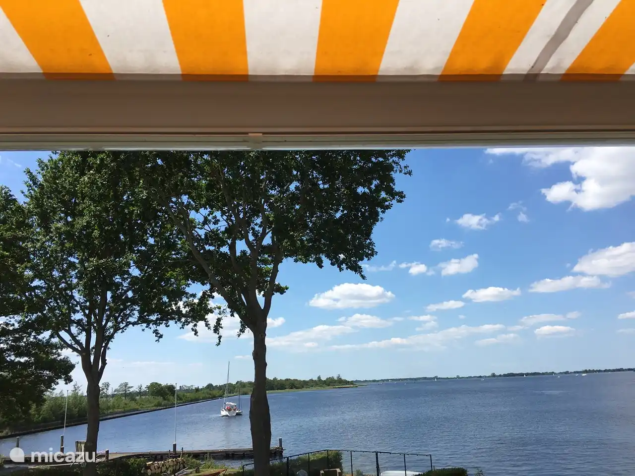 uitzicht vanaf balkon