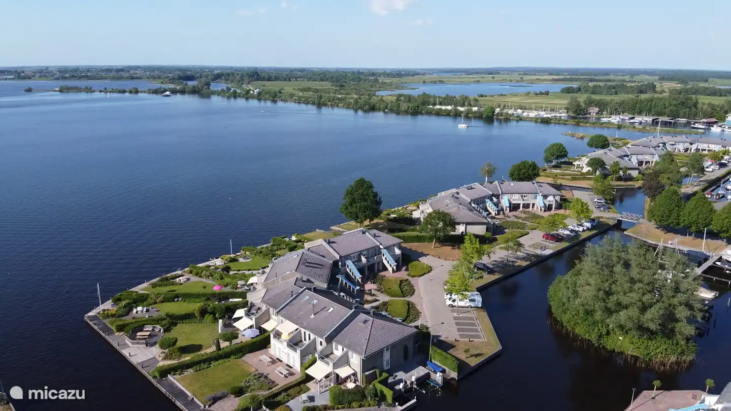 Luchtfoto van het waterpark