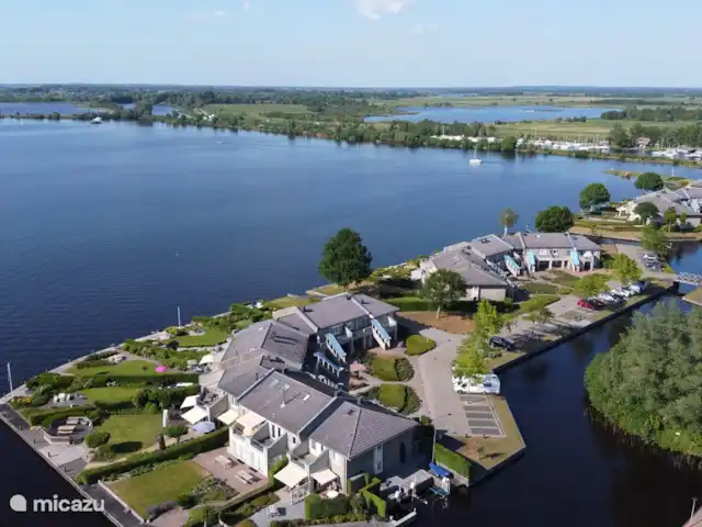 Location de Vacances Pays-Bas, Overijssel, Wanneperveen, appartement - Appartement avec vue sur le lac Giethoorn Vue aérienne du parc aquatique