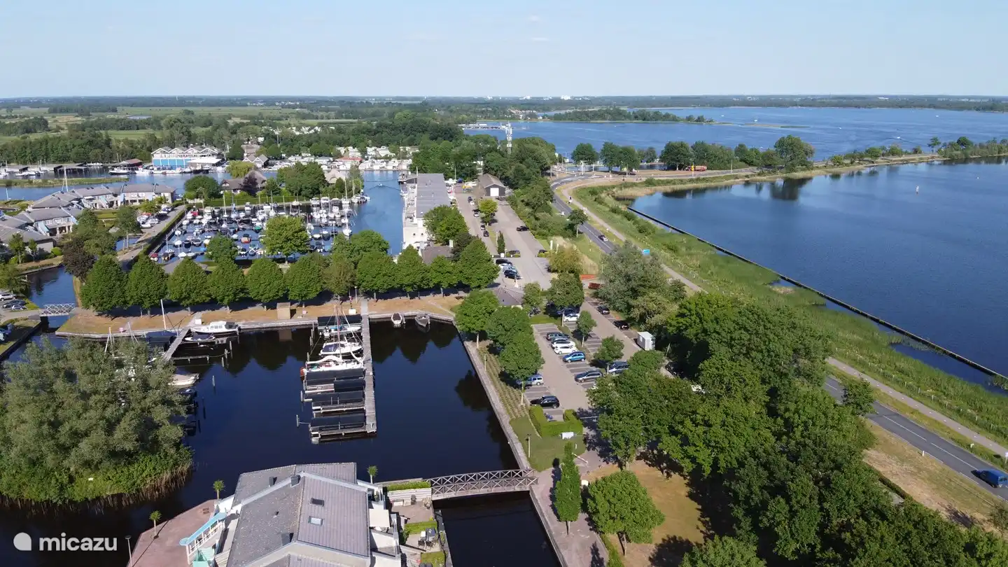 Luchtfoto van het waterpark