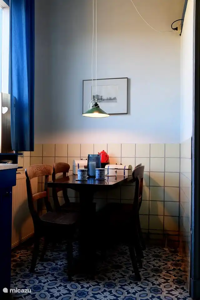 Breakfast table in the kitchen