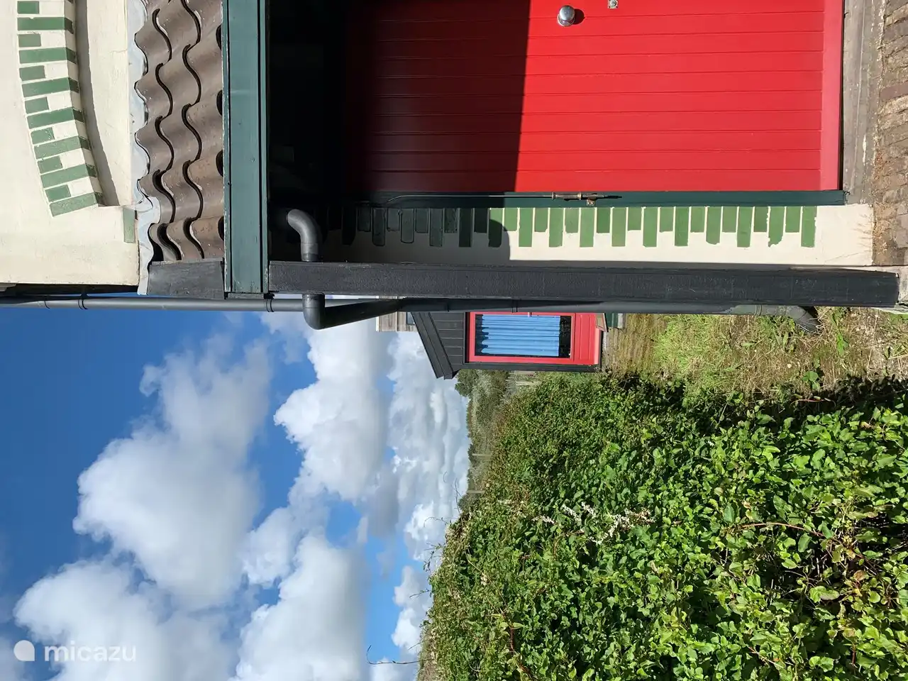 The front door and the dune area