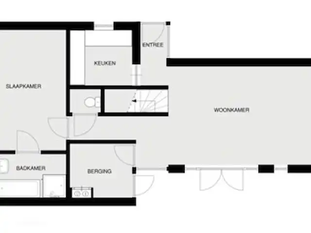 Vacances en forêt | Pays-Bas, Gueldre, Halle - maison de vacances Plan d'étage rez-de-chaussée