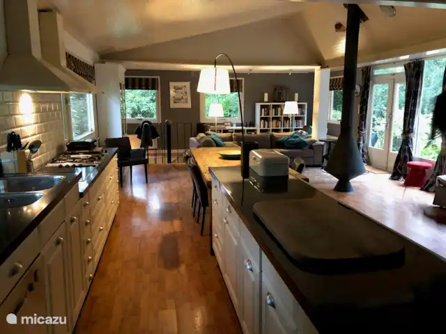 Maison forestière indépendante | Pays-Bas, Brabant-Septentrional, Baarle-Nassau - maison de vacances cuisine ouverte avec îlot