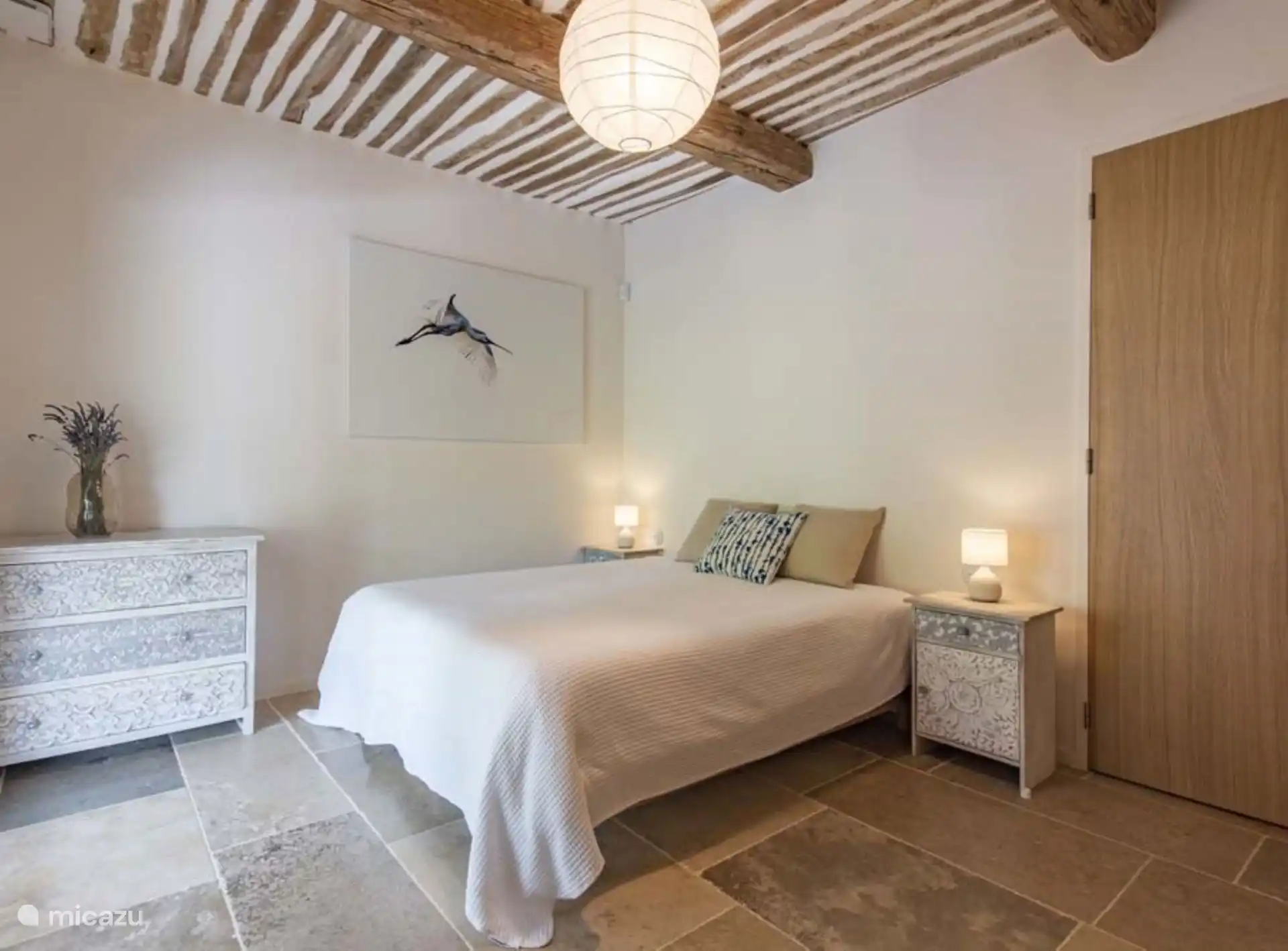 Schlafzimmer 2 mit einem Bett von 160 cm x 200 cm