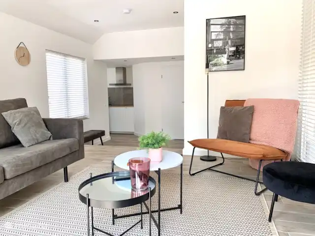 Liv Residence Casa de vacaciones y sauna en Países Bajos, Güeldres, Ermelo - casa vacacional La sala de estar.