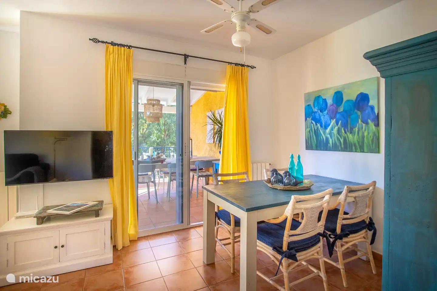 Essbereich mit Aussicht