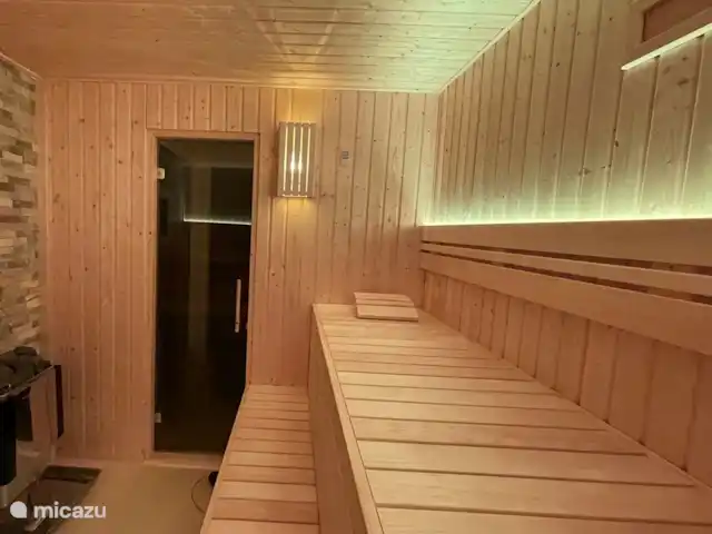 Luxury Garden Lodge Avec Climatisation + Sauna | Pays-Bas, Overijssel, Denekamp - bungalow Le chauffe-sauna a la possibilité de « se remplir ».