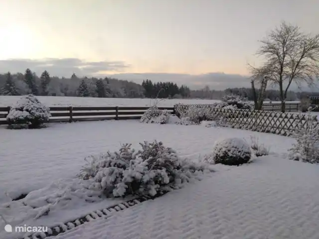 Location de Vacances Allemagne, Eifel, Wiesbaum, bungalow - 't Vosje vue en hiver depuis la chambre