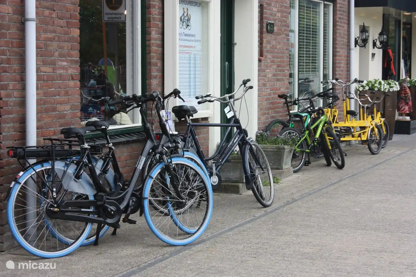 Bike shop around the corner for bike hire or repairs.