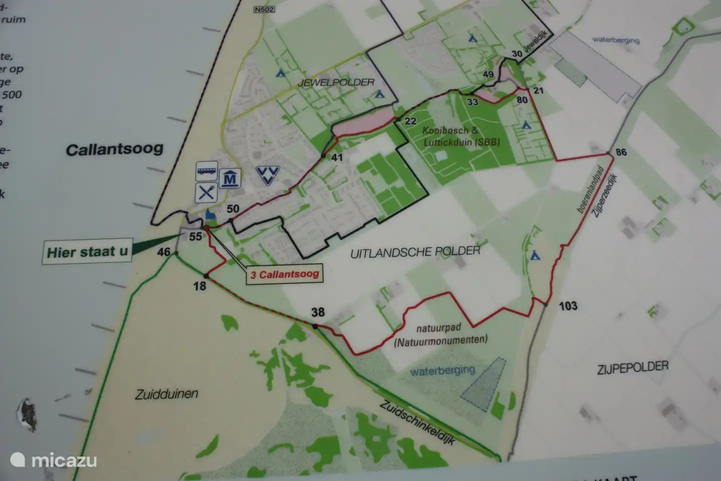 Three walking routes in the immediate vicinity of Callantsoog