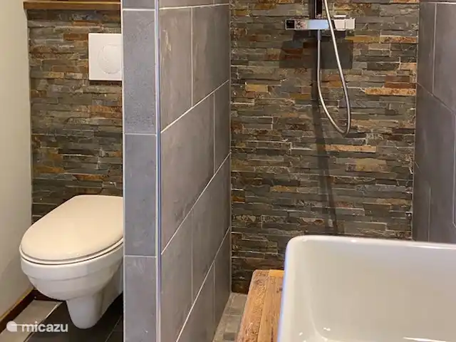 Le Plus Beau | France, Allier, Theneuille - maison de vacances Salle de bain de la chambre jaune