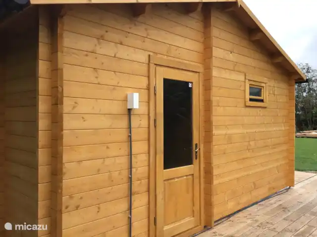 Chalet 'De Oude Gooten 2' | Pays-Bas, Hollande méridionale, Brielle - cabane en bois / lodge Porte d’entrée de l’extérieur