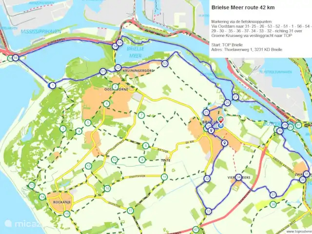 Chalet 'De Oude Gooten 2' | Pays-Bas, Hollande méridionale, Brielle - cabane en bois / lodge Carte